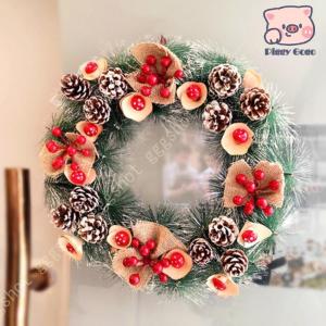 クリスマスリース クリスマス花輪 豪華 松ぼっ...の詳細画像1