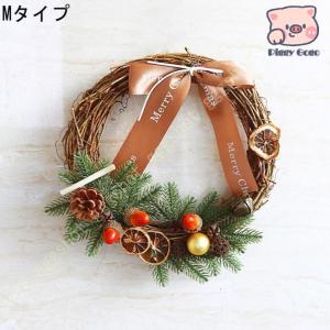 ナチュラルリース クリスマス 玄関ドア用 クリ...の詳細画像3