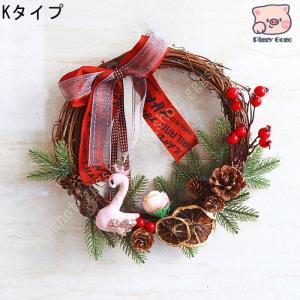ナチュラルリース クリスマス 玄関ドア用 クリ...の詳細画像5