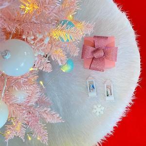 クリスマスツリースカート ファー下敷物 78~...の詳細画像1