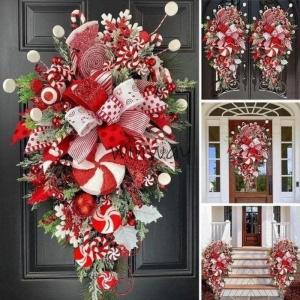 クリスマスリースクリスマススワッグ大きいオーナ...の詳細画像4