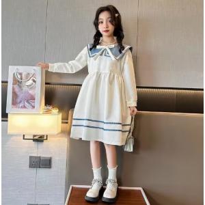 ワンピース ドレス 子供 女の子 ガールズ 長...の詳細画像1