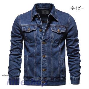 デニムジャケット メンズ デニム バイクジャケ...の詳細画像2