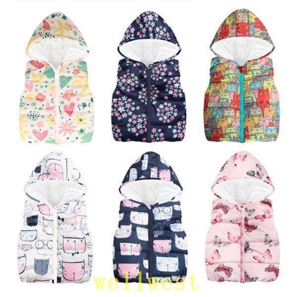 中綿女の子男の子子供服キッズ男女兼用アウターダウン秋冬通園通学90/100/110/120/130c...