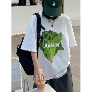 Tシャツ レディース 半袖 夏 5分袖 レタス...の詳細画像1