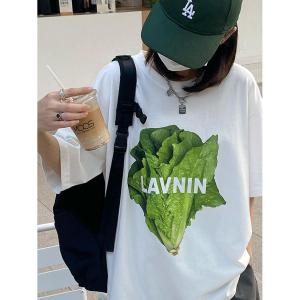 Tシャツ レディース 半袖 夏 5分袖 レタス...の詳細画像3