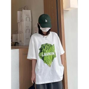 Tシャツ レディース 半袖 夏 5分袖 レタス...の詳細画像4