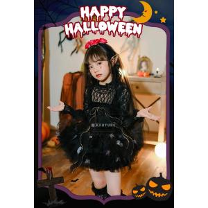 女の子 ハロウィン衣装 子供 コスプレ 魔女 ...の詳細画像1