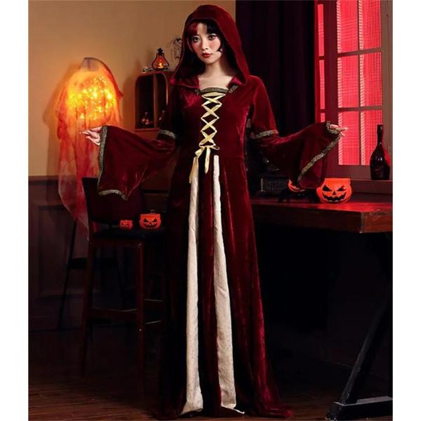 【値下げ】ハロウィン コスプレ 魔女 巫女 悪魔 小悪魔 仮装 レディース ウィッチ ブラック 女性...