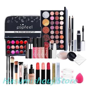 キッズふりメイクキット、女の子のためのキッズメイクキットリアルキッズ化粧品メイクアップセット、小さな女の子のためのマルチカラープレイメイククリスマスの