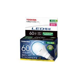E17 昼白色 60W形 LDA7N-G-E17/S60W 配光角約180度広配光タイプ 東芝 LED電球 ミニクリプトン形