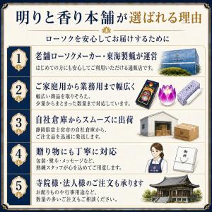 ろうそく ダルマ 50号 / 2本 約21時間...の詳細画像3