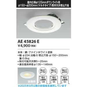 AE45826E 照明器具 リニューアルプレー...の詳細画像1