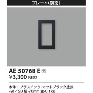 AE50768E  照明器具 プレート  コイズミ照明(KAC)｜akariyasan