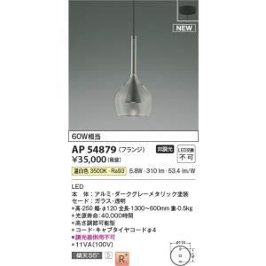 AP54879  照明器具 ペンダント (天井直付) LED（温白色） コイズミ照明(KAC)｜akariyasan