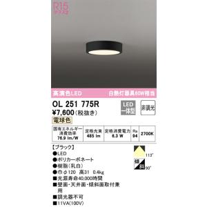 OL291449BCR 小型シーリングライト オーデリック 照明器具 シーリング 