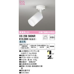 OS256560NR スポットライト (直付) (白熱灯60W相当) LED（昼白色） オーデリック(ODX) 照明器具｜akariyasan