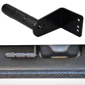 リアゲート開閉アシストグリップ溝付/カチオン黒ハイエース200系バン用