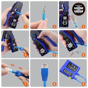 Proster RJ45 圧着工具 CAT6A...の詳細画像3