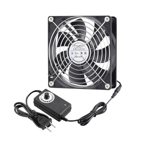 Pocaton 120mmファン、120mm x 25mm DC 12V冷却ファン、AC 100-2...