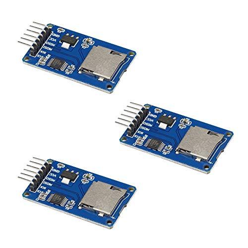 VKLSVAN 3個 セット Micro SD TF SPI カードメモリシールドモジュール Ard...
