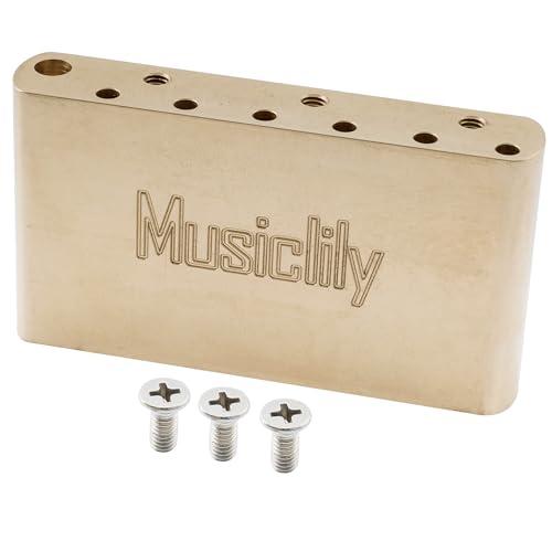 Musiclily Ultraブラス製42mmトレモロブロック11.3ｍｍ弦ピッチ USA/メキシコ...