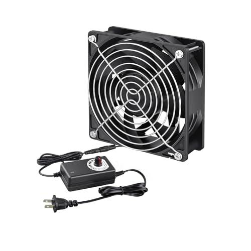 Pocaton 冷却ファン12cm 120mm x 38mm 強力排気 換気扇DC 12V ケースフ...