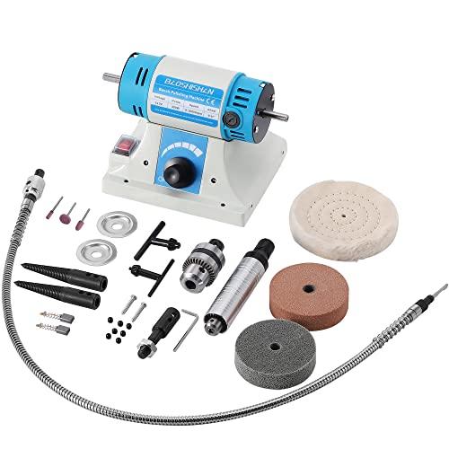 BAOSHISHAN卓上グラインダー ミニ両頭グラインダー 320W軽便グラインダー バフ研磨機 ス...