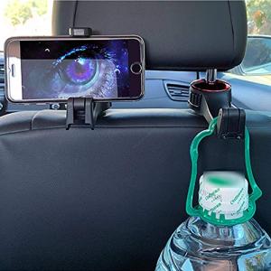 後部座席用 収納ホック 車載ホルダー ヘッドレスト ホルダー 伸縮アームスタンド スマホ ホルダー ヘッドレスト 折り畳み 式 車用ホック 携帯