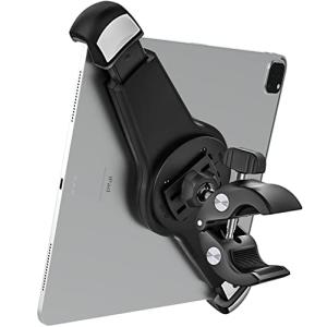 EXSHOW フィットネスバイク取付 タブレット ホルダー ハンドルバー ポール 取付 室内バイク 用 ランニングマシン ルームランナー エクサ