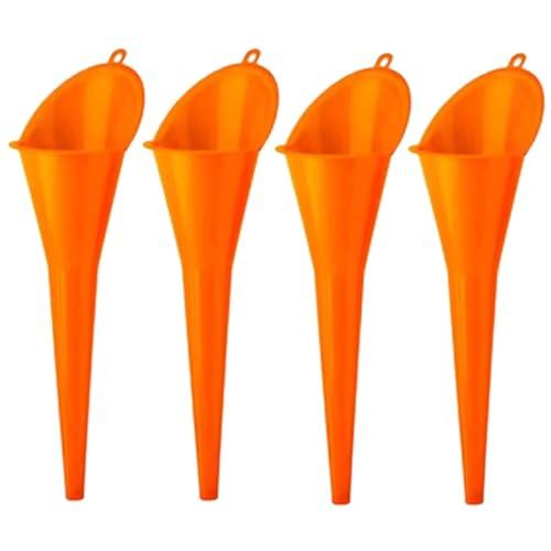 漏斗 ろうと じょうご 4個セット オイル ファンネル ロング ノズル 給油 ガソリン エンジン 車...