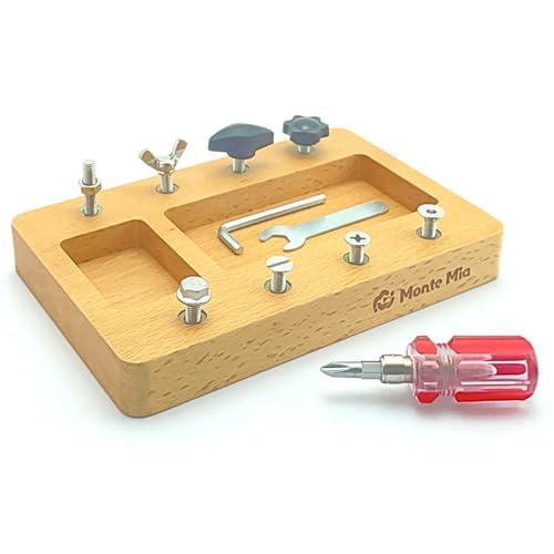 ねじ回し MonteMia モンテッソーリ教師監修 教具 モンテッソーリ 玩具 おもちゃ 知育玩具 ...