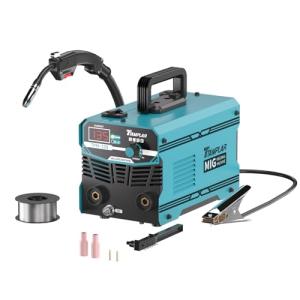 TTAMPLAR 半自動溶接機 TPM135 ノンガスMIG溶接 液晶表示 インバーター搭載 100V専用 ノンガス溶接機 小型 軽量 家庭用