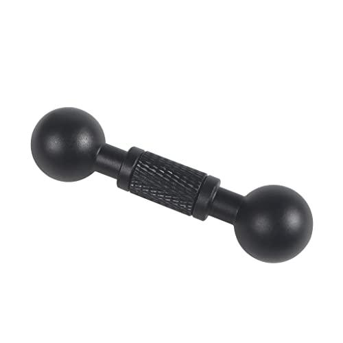 NovelGoal アルミニウム合金 17mm ダブルボールヘッド接続ボール延長ロッドカメラブラケッ...