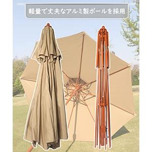 パラソル 大型 ガーデンパラソル 270cm ...の詳細画像3