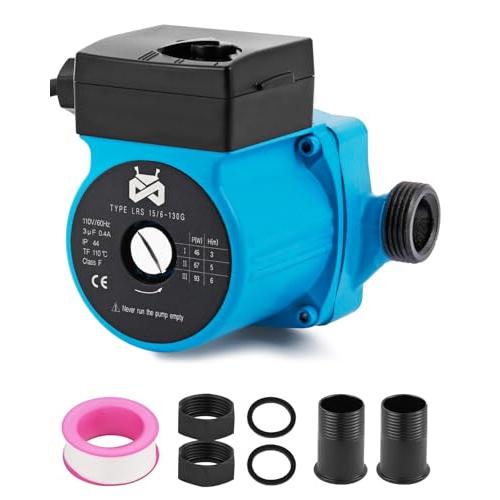 Mxmoonant ブースターポンプ 直結増圧給水ポンプ 直径1インチ 6分変換継手付き 三つのスピ...