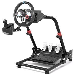 DIWANGUS Racing Wheel Stand 新型超しっかりしたフレームレーシングホイールスタンド 180°調整可能なプラットフォーム｜akarustore