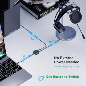 COOIDEA 3.5mm オーディオセレクタ...の詳細画像5