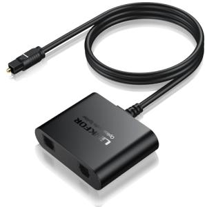 LiNKFOR SPDIF/TosLink 光デジタル 分配器 1入力2出力 LPCM2.0 DTS Dolby-AC3に対応 PS3/ STB