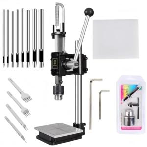 レザークラフト 道具 ハンドプレス機 「クオイオ」 静音菱目打ち 菱