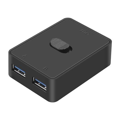 CERRXIAN USB3.0スイッチセレクター USB KVMスイッチャアダプタ 双方向USB共有...