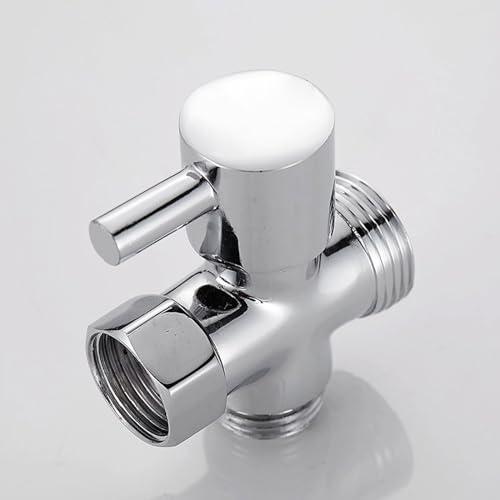 Zxllin ゼットエックスリン真鍮ダイバータシャワーヘッドダイバーターバルブT型アダプターシャワー...