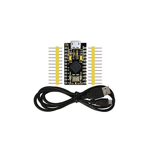 KEYESTUDIO 5V Pro Micro Atmega32U4 マイコン 開発ボード + US...