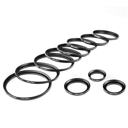 K&amp;F Concept ステップアップリング 11種セット 26-30mm + 30-37mm + ...