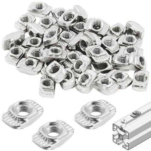 2020シリーズ スライダーナット Tスロットナット M4 アルミプロファイルコネクター 炭素鋼 ニ...