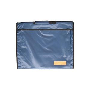 大明企画 背もたれ式防災頭巾用ポケット付カバー ネイビー 約34×42cm 90053