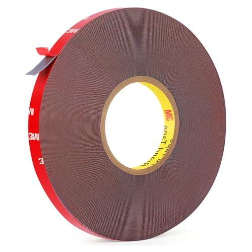 YAARUJEE 両面テープ 超強力 車用両面テープ アクリル両面テープ 幅5mm×長さ3m×厚さ1...