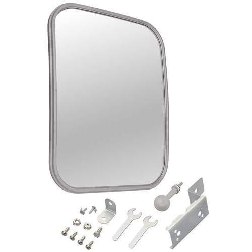 エーモンamon 安全計画 ガレージミラー 曲面率1000R 約280×210mm 家庭用カーブミラ...