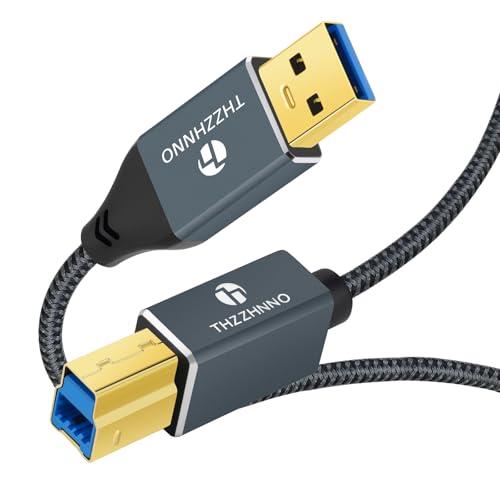 Thzzhnno USB 3.0 A to USB B ケーブル 0.5M USB A オス to ...