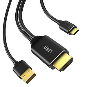 Loryi HDMI to USB-C 変換ケーブル Xreal Air AR 4K＠60Hz 2ｍ HDMI to Type-C HDMI 2